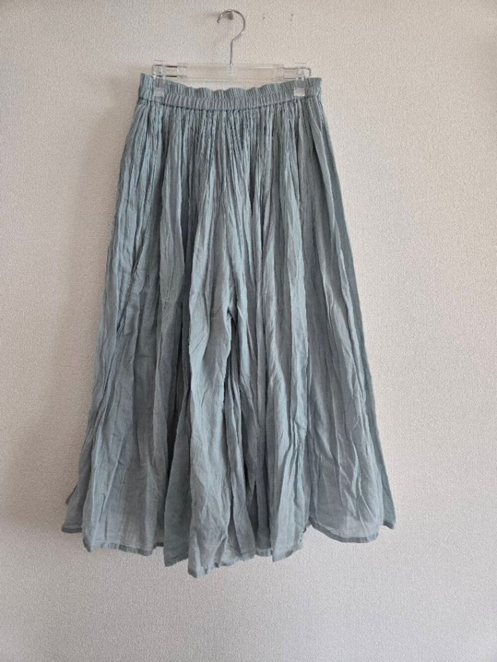 Mariae Cotton Gaucho Pants Dusty Blue